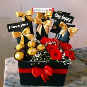 Antique Flower Chocolate Box