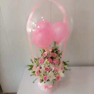 Floating Petals & Pink Balloons
