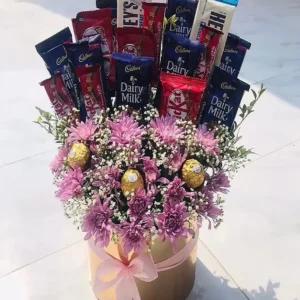 Deluxe Flower & Chocolate Gift Box