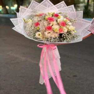 Pink & White Serenity Bouquet