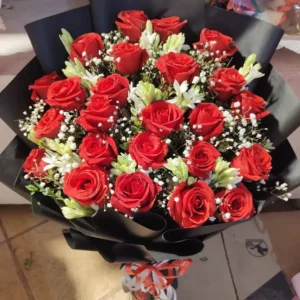 Red Rose Serenity Bouquet