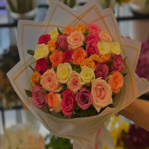 Vibrant Mixed Rose Bouquet