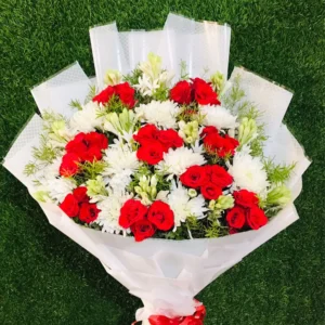 Crimson & Ivory Elegance