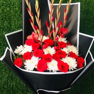 Scarlet & Onyx Statement Bouquet