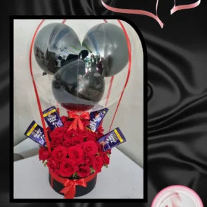 Baloon Flower Arrangement Box