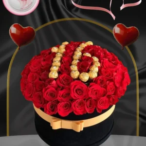 Luxury Rose & Ferrero Rocher Gift Box