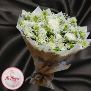 Moonlight Meadow White & Green Bouquet