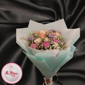 Royal Amethyst & Crimson Rose Bouquet