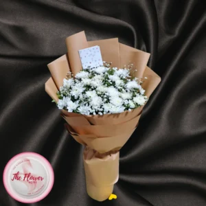 Midnight Radiance Purple & White Bouquet