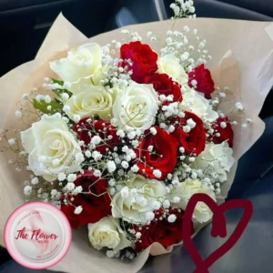 Regal Midnight Crimson Rose Bouquet