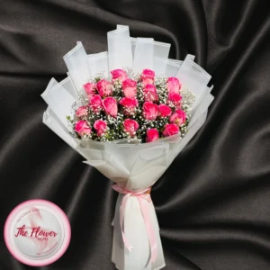 Luminous Lilac & Ivory Rose Bouquet