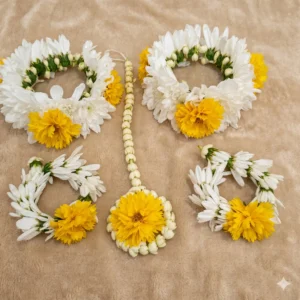 Cheerful Yellow and White Fresh Flower Set