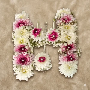 Elegant Pink and White Fresh Floral Jewelry Set
